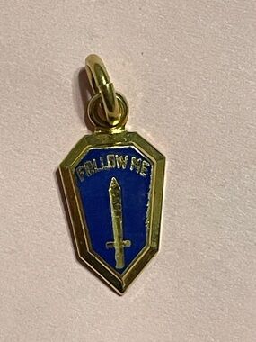 🏝️ WW2 US Army Infantry School Crest DUI Pendant #9114